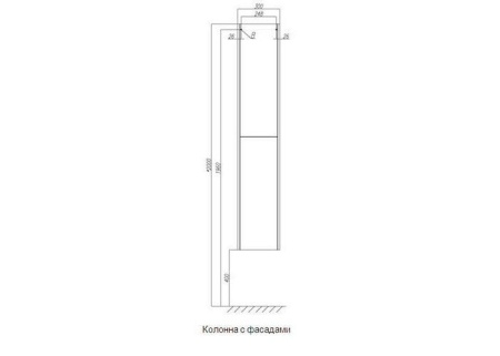 Шкаф-пенал Акватон Йорк 1A171203YOAT0