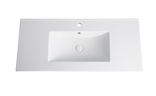 Раковина встраиваемая сверху (101,5х46,5) Orange  B03-1000W белый глянец