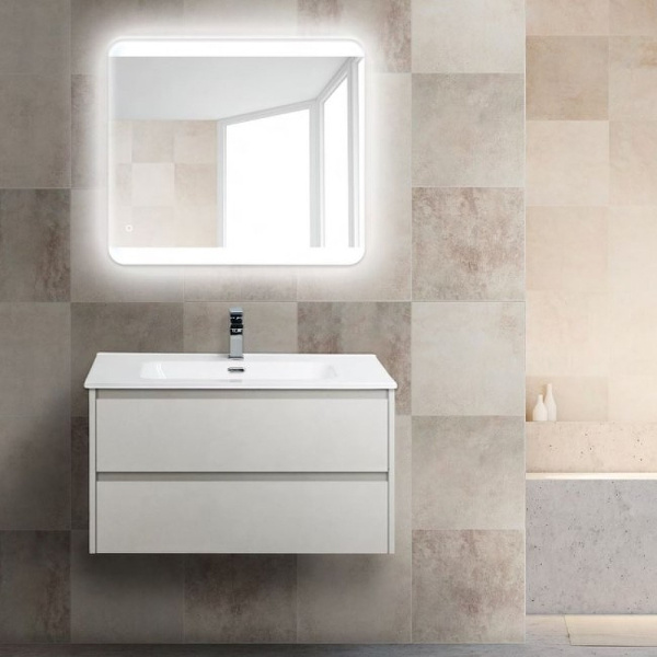 База под раковину подвесная BelBagno KRAFT-900-2C-SO-BO Bianco Opaco
