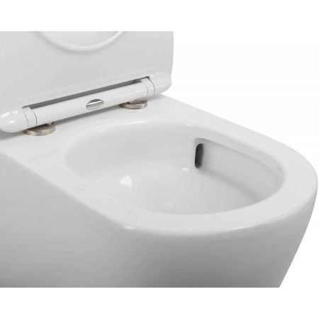 Чаша напольного безободкового унитаза BelBagno Sfera-R BB2141CP-TOR/SC без бачка с сиденьем микролифт