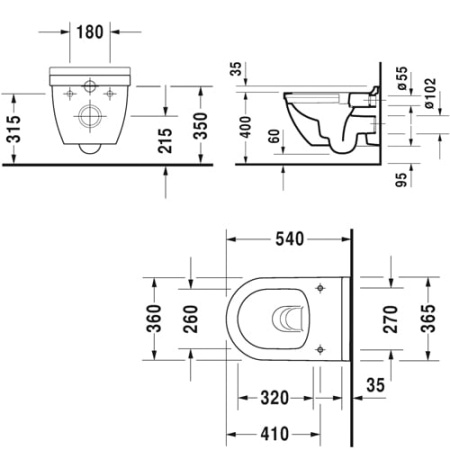 Унитаз подвесной Duravit 45270900A1