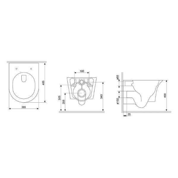 Унитаз подвесной Damixa Skyline DX35C1700SC