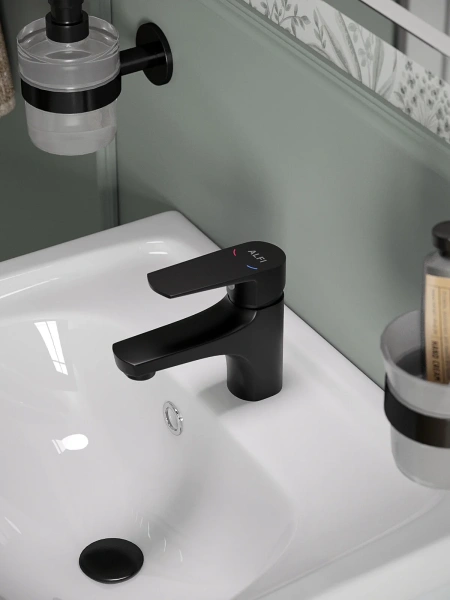 Донный клапан с переливом Orange X1-004b черный