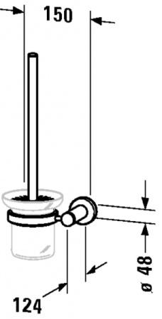 Ершик подвесной Duravit D-code 0099271000