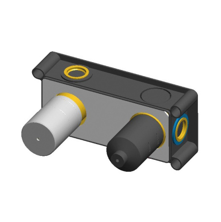 Скрытая часть смесителя для душа на 3 выхода Cezares INT 220 2NO