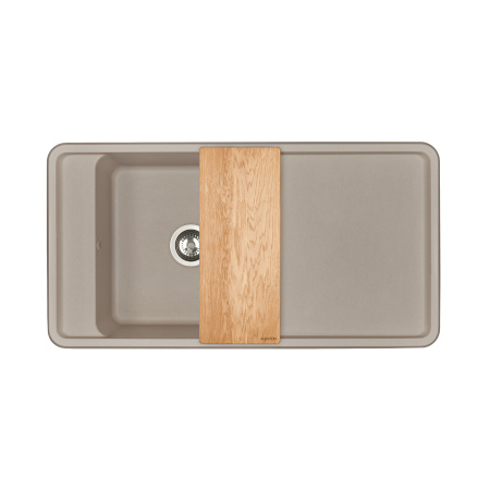 Кухонная мойка Aquaton Беллис 97 1A725132BS250 серый шелк