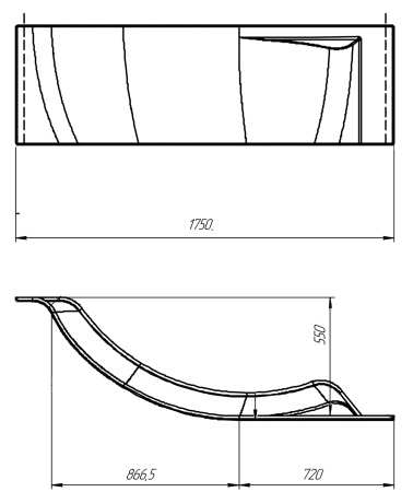 Панель Marka One ERGONOMIKA 158 175х110 L 02рг17511л