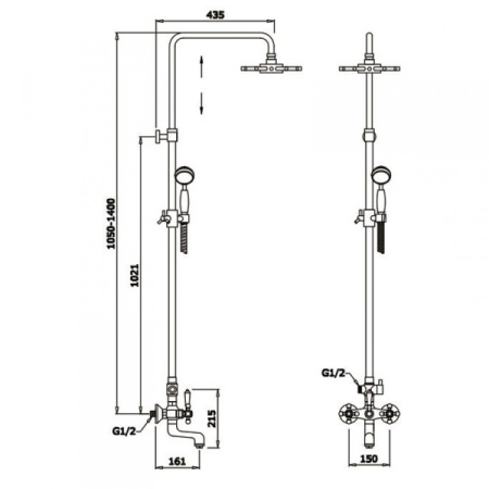 Душевая система Ganzer Stefan GZ 12062