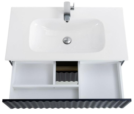 База под раковину Art&Max Еlegant AM-ELEGANT-900-2C-SO-GM-LED Серый матовый