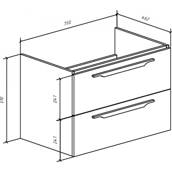 Тумба под раковину Bellezza Луиджи 80 4639213270427