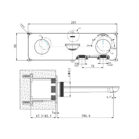 Смеситель для раковины Arrow ARM23872CP хром