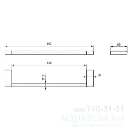 Полотенцедержатель Ideal Standard Connect N1387AA