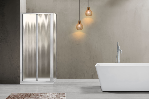 Душевой уголок Vincea  Garda VSR-1G9090CH  (90х90) хром, стекло шиншилла