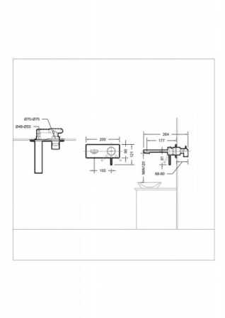 Смеситель для раковины Bravat P8429564BW-ENG