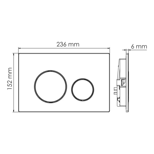 Смывной бачок WasserKraft Aller 10TLT.031.ME.BN02 Смывной бачок WasserKraft Aller 10TLT.031.ME.BN02