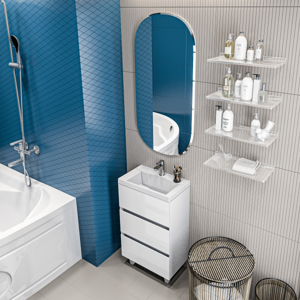 Зеркало (50х110)  Marka One Lola 50 У85580