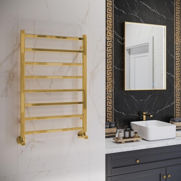 Полотенцесушитель водяной (50х80) П8 Terminus Ватикан 4670078566300 золото