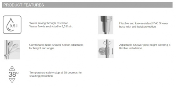 Душевая система Villeroy & Boch Universal TVS00000600061
