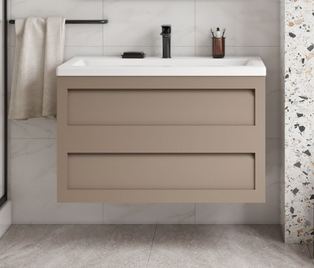 База под раковину Art&max AM-Platino-900-2C-SO-CM Капучино матовый