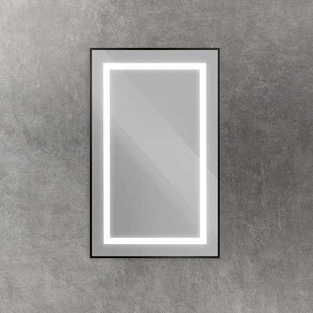 Зеркало (50х80) BelBagno Kraft SPC-KRAFT-500-800-SENS-NERO с подсветкой