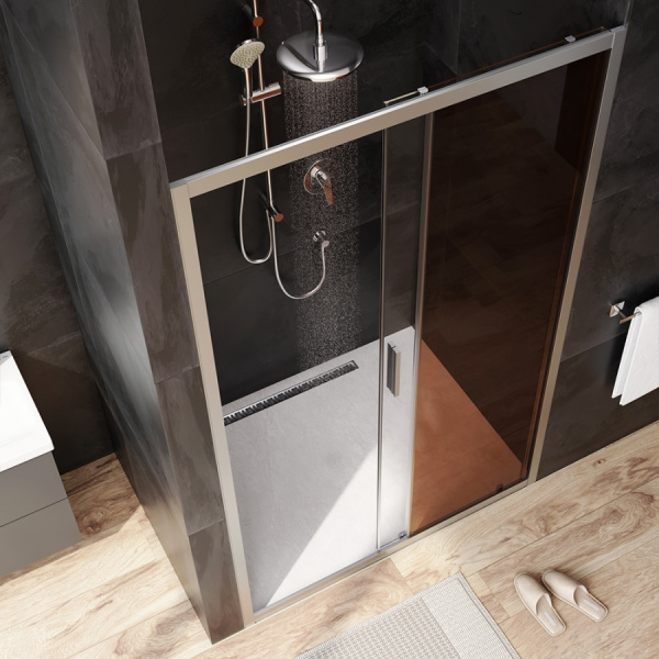 Душевая дверь (120х195) Am.Pm Gem Solo W90G-120-1-195MBr