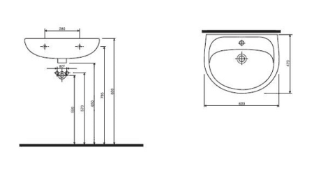 Раковина Ifo Alseda RP1311-060100
