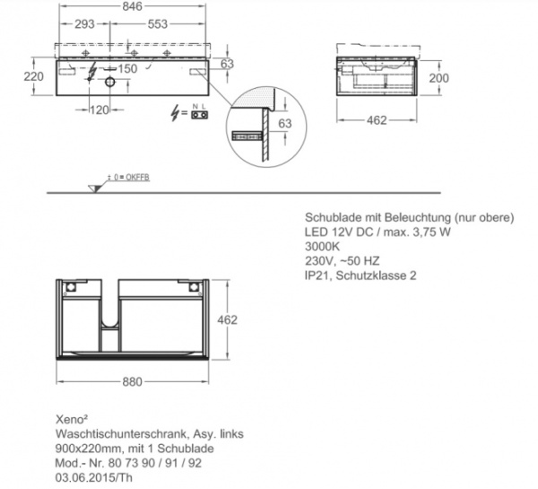 Тумба под раковину Keramag Xeno² 807390000