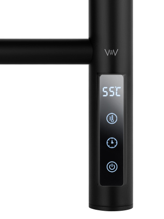 Полотенцесушитель электрический WONZON & WOGHAND BONN, черный матовый WW-AL409-MB