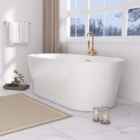 Акриловая ванна (170х80) ABBER AB9209 без гидромассажа, белый