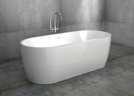 Акриловая ванна (175,5х80) ABBER AB9219 без гидромассажа, белый