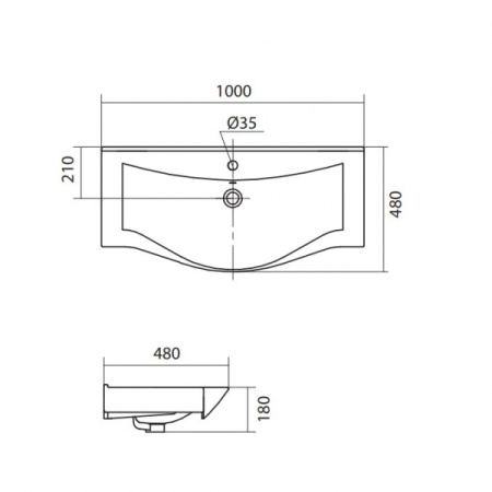 Раковина Santek Беверли 100 1WH302502