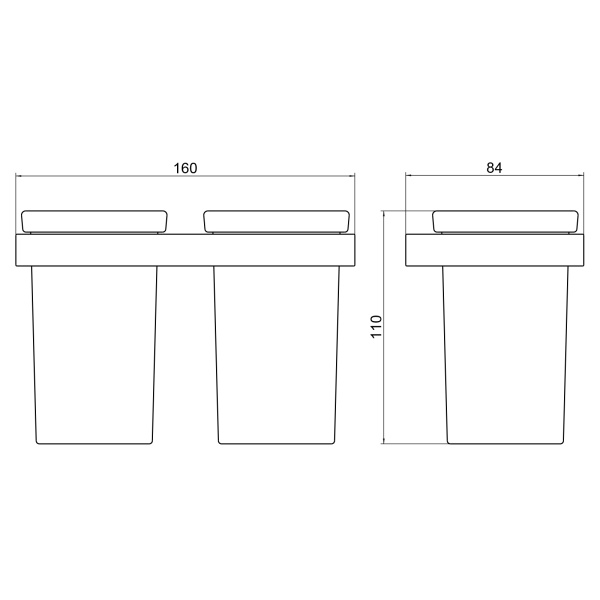 Стакан для зубных щеток Timo Petruma 15234/03