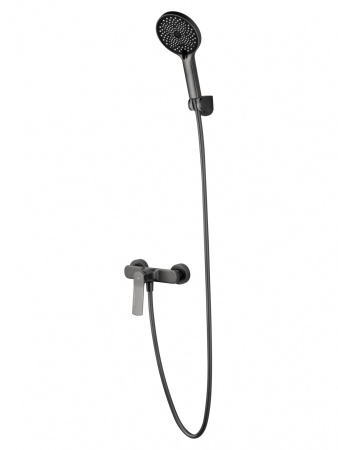 Смеситель для душа WONZON & WOGHAND, темный графит WW-B2585-BGG