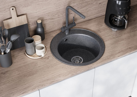 Кухонная мойка Aquaton Шелли 50 1A734732SS210 графит