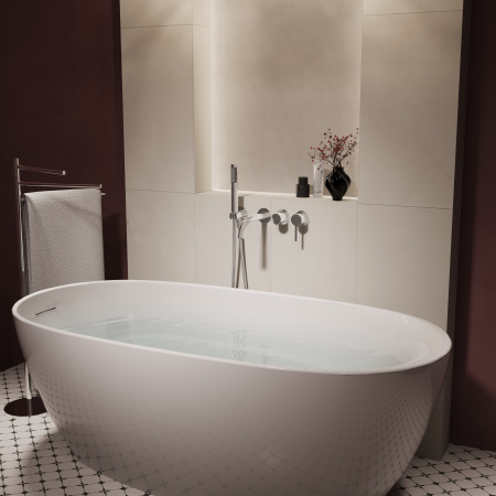 Смеситель для ванны встраиваемый Vincea Вилла (Villa) VTFW-1VL1CH, хром