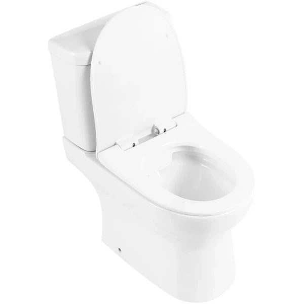 Унитаз напольный BelBagno Steam BB130CPR/SC безободковый, без бачка, с сиденьем микролифт, белый