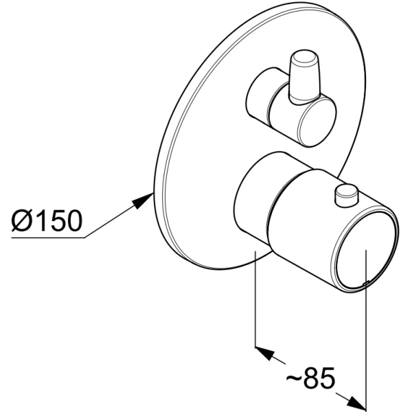 Смеситель для душа Kludi Zenta SL 388853945