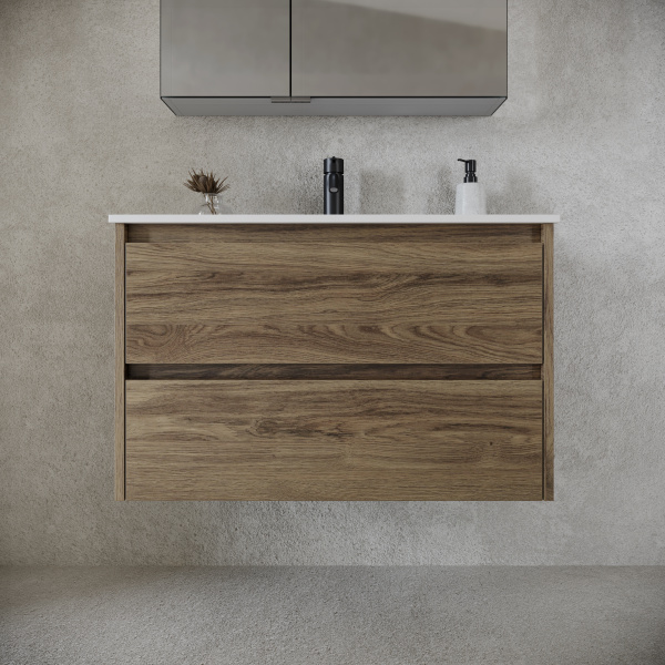 Тумба под раковину Sancos  Libra LB80ECH дуб чарльстон