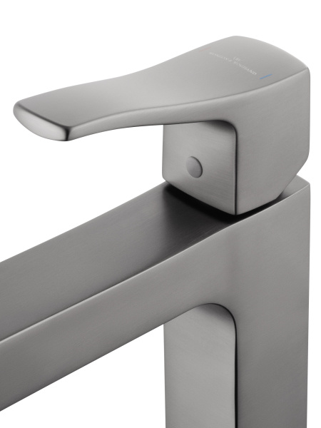 Смеситель для раковины высокий WONZON & WOGHAND FLEX, темный графит WW-88019072-BGM