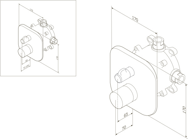 Смеситель для ванны Am.Pm Sensation F3085500
