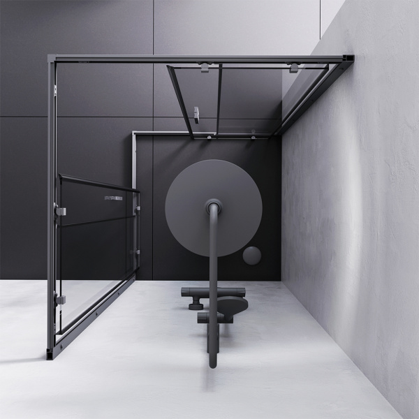 Душевой уголок (90х90) Am.Pm Gem S Square Slide W93G-403-090BT