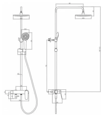 Душевая система Lemark Bronx (LM3762GM)
