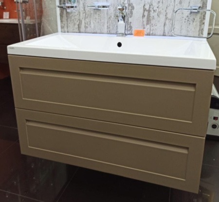 База под раковину Art&max AM-Platino-900-2C-SO-CM Капучино матовый