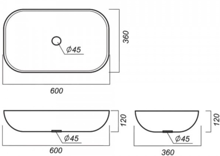 Раковина 1Marka  Infinity 60 У84089