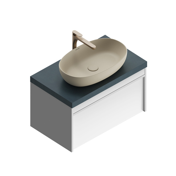 Раковина накладная (60х38) Kerama Marazzi Plaza PLR.wb.60\SAN