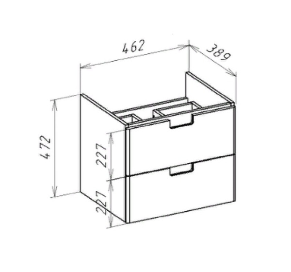 Тумба под раковину Bellezza Пегас 50 4630406180011
