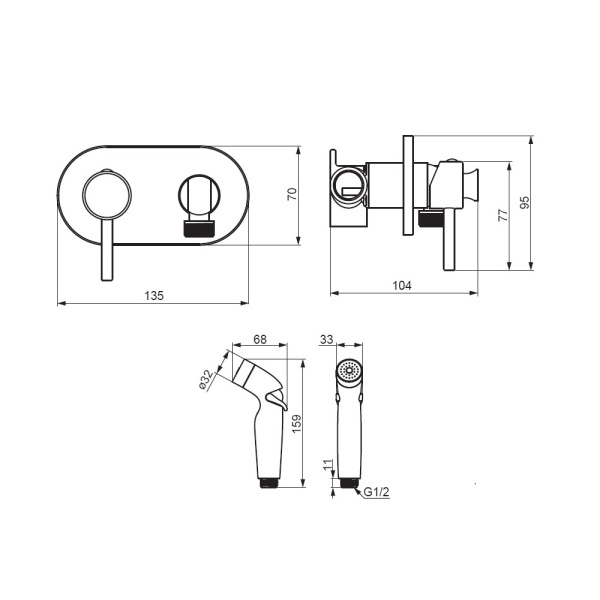 Гигиенический набор Damixa Option 212000300