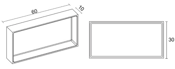 Полочка для ванной Riho Solid Alcove 207014