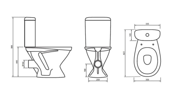 Унитаз напольный Damixa Origin Evo 828607SC
