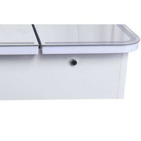 Зеркало-шкаф с подсветкой Style Line Каре (80x80) СС-00002276 белый